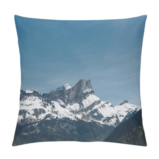 Personality  Beautiful Landscape With Majestic Mountains At Sunny Day, Mont Blanc, Alps Pillow Covers