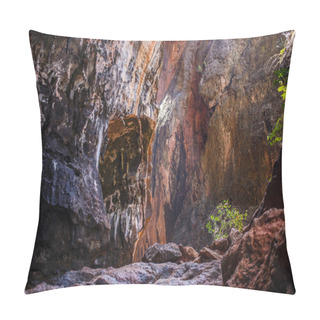 Personality  View In Famous Phranang Cave At Raylay Railay Beach, Krabi : Thailand Pillow Covers