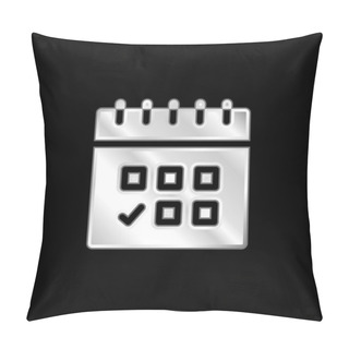 Personality  Appointment Silver Plated Metallic Icon Pillow Covers