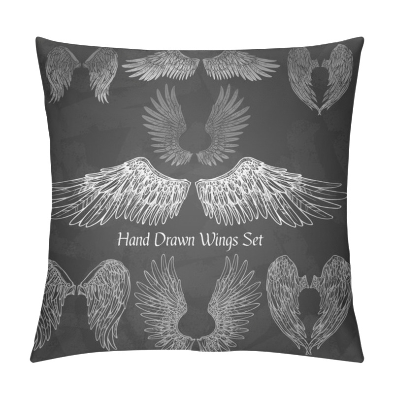 Personality  Wings Chalkboard Set Pillow Covers