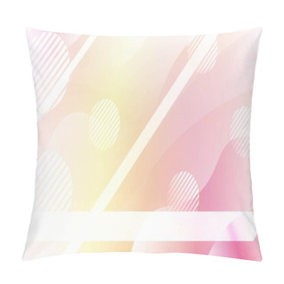 Personality  Blurred Decorative Design In Abstract Style With Wave, Curve Lines, Circle, Space For Text. Fluid Shapes Composition. For Design Flyer, Banner, Landing Page. Vector Illustration With Color Gradient. Pillow Covers