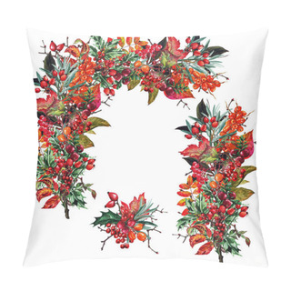 Personality  Autumn Decor And Design Elements, Watercolor Illustration Pillow Covers