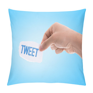 Personality  Tweet Piece Of Paper Pillow Covers