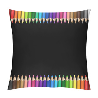 Personality  Rainbow Template Colorful Pencils Pillow Covers