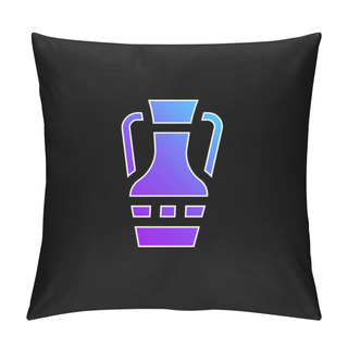 Personality  Amphora Blue Gradient Vector Icon Pillow Covers