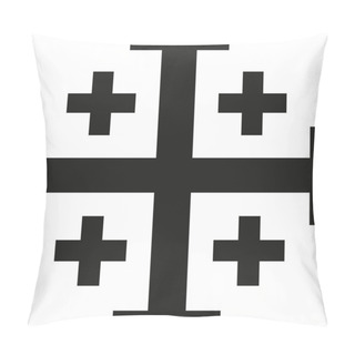 Personality  Jerusalem Cross Vector Pillow Covers