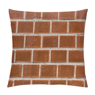 Personality  Building Wall With Brown Tiles Background Pillow Covers