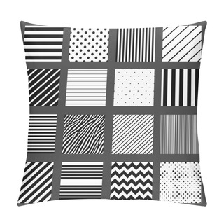 Personality  Unusual Black White Striped Pattern Set Pillow Covers