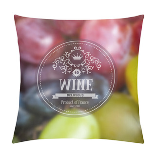 Personality  Grape Wine Background Pillow Covers