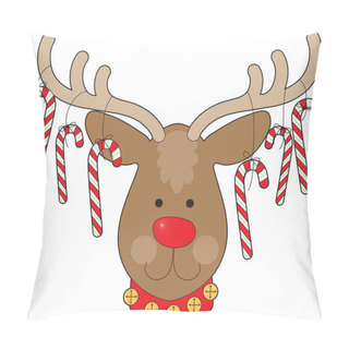 Personality  Reindeer Ornaments Pillow Covers