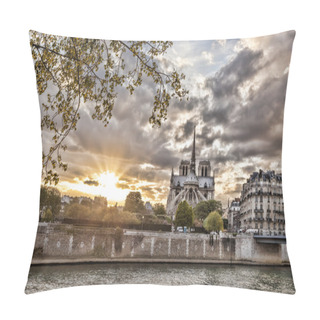 Personality  Notre Dame Cathedral In Spring Time, Paris, France Pillow Covers