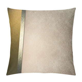 Personality  Gold And White Background Pillow Covers