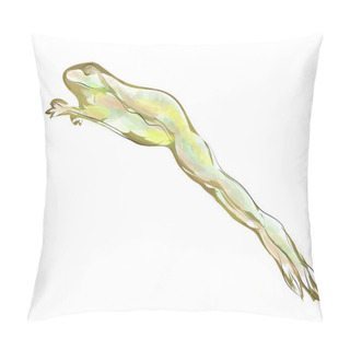 Personality  Geen Frog Jumping Pillow Covers