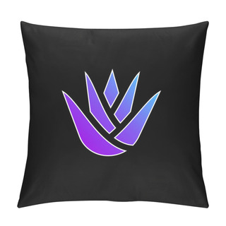 Personality  Agave Blue Gradient Vector Icon Pillow Covers