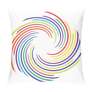 Personality  Abstract Spiral, Swirl, Twirl Design Element. Curlicue, Rotating Shape. Volute, Vortex, Helix Element  Stock Vector Illustration, Clip-art Graphics  Pillow Covers