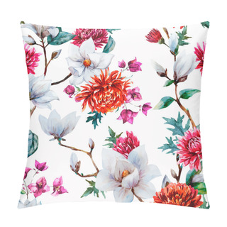 Personality  Watercolor Vector Floral Pattern Pillow Covers