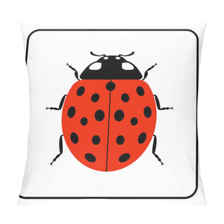 Personality  Ladybug Red Cartoon Icon Realistic Pillow Covers