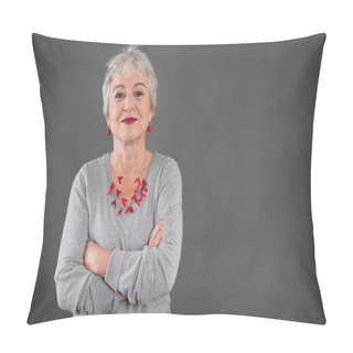 Personality  Confident Senior Lady Pillow Covers