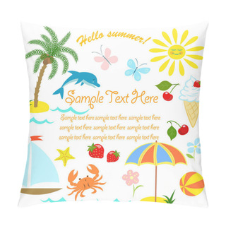 Personality  Card, Summer Vacation Pillow Covers