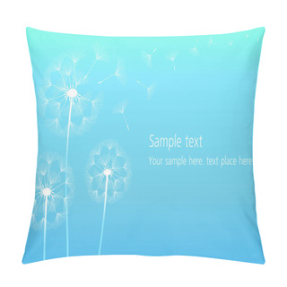 Personality  Dandelion Blowing Silhouette Pillow Covers