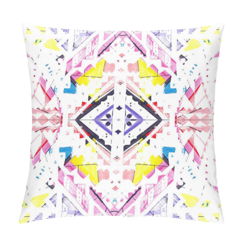 Personality  Seamless texture with geometric figures as background pillow covers