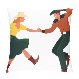 Personality  Country Western Dancing Pillow Covers