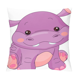Personality  Fun Zoo. Hippo Pillow Covers