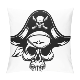 Personality  Skull Pirate Illustration Pillow Covers