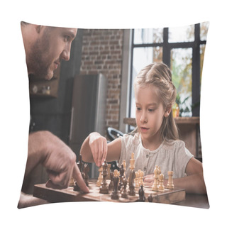 Personality  Father Showing Where To Make Move Pillow Covers