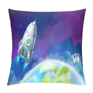 Personality  Space, Vector Background For Website Pillow Covers