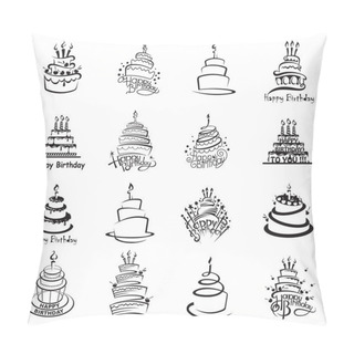 Personality  Set Of Cakes Pillow Covers