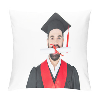 Personality  Student Holding Diploma  Pillow Covers