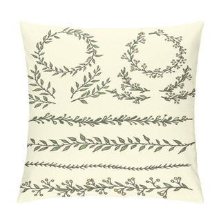 Personality  Wreathe Graphic Set Pillow Covers