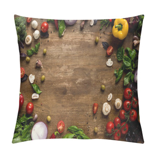 Personality  Fresh Vegetables And Herbs Pillow Covers