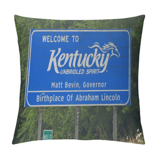 Personality  Welcome To Kentucky - LEIPERS FORK, UNITED STATES - JUNE 17, 2019 Pillow Covers
