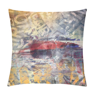 Personality  Abstract Grunge Illustration Pillow Covers