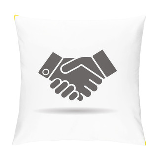 Personality  Handshake Flat Icon Pillow Covers