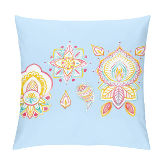 Personality  Watercolor Traditional Ethnic Vector Ornament Pillow Covers