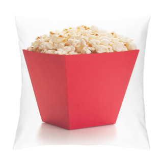 Personality  Full Red Bucket Of Popcorn. Pillow Covers