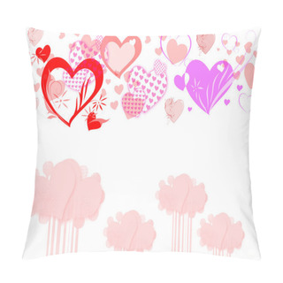 Personality  Drawing With Hearts Pillow Covers