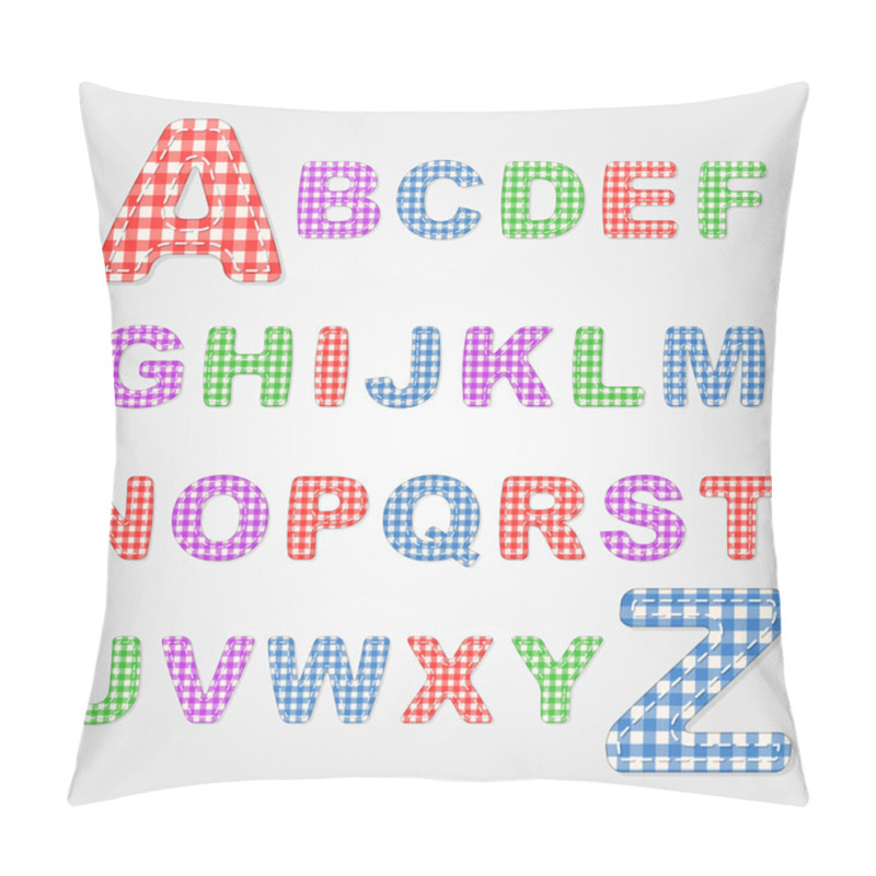Personality  Alphabet Quilt And Old Fashioned Baby Blanket Design Pillow Covers