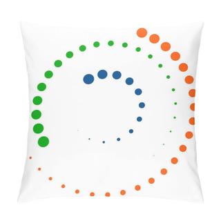 Personality  Spiral Element With Concentric Circles Pillow Covers