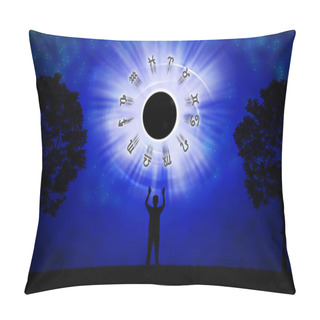 Personality  Background Of Astrology Concept Pillow Covers
