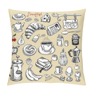 Personality  Morning Breakfast Set Pillow Covers