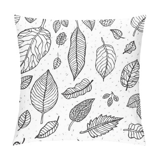 Personality  Leaves. Seamless Background Pillow Covers