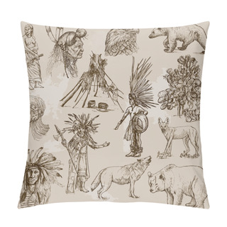 Personality  Indians And Wild West Pillow Covers