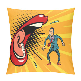 Personality  Woman Scolds Man Pillow Covers
