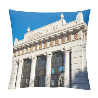 Personality  Entrance To The Recoleta Cementary Pillow Covers