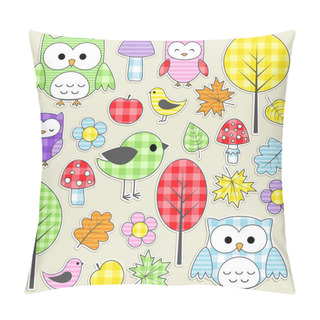 Personality  Textile Stickers Pillow Covers