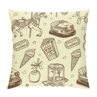 Personality  Drawn Luna Park Set Pillow Covers